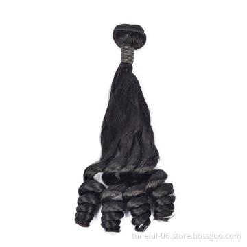 Tuneful 100%factory price brazilian remy human hair 100grams fumi style 8A from8inch to 30inch for black women